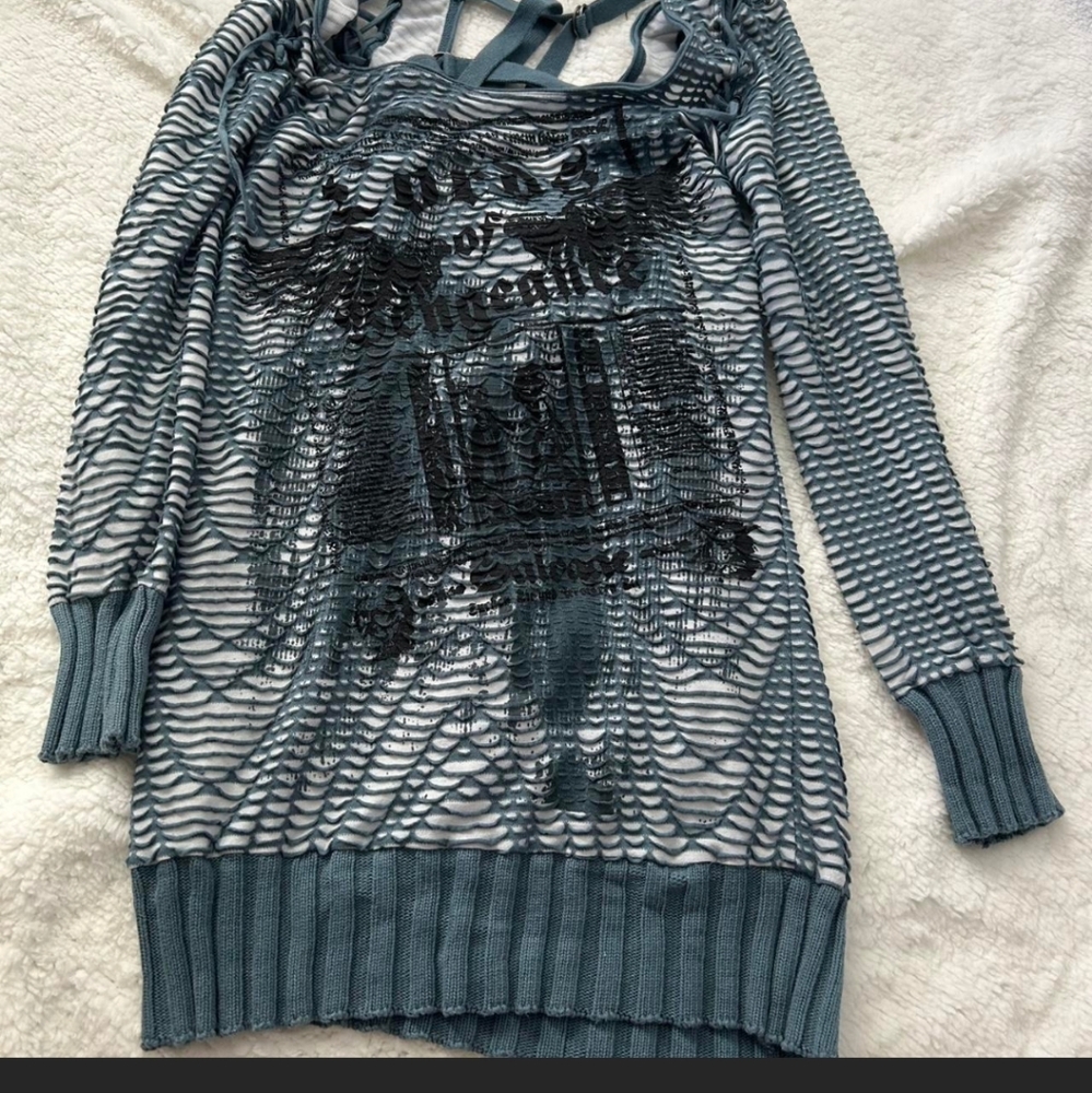 SALVAGE "Lords Of Vengance" Open Back Tunic/Mini Dress. Such A Cool Dress! M/L